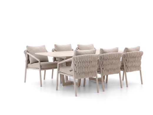 SUNS Sato/Palermo 240cm dining tuinset 7-delig