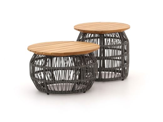Intenso Isorella lounge tuintafels ø50cm (h:47cm)/ø60cm (h:37cm)