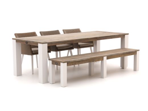 Manifesto Matese/ROUGH-X 240cm dining tuinset met bank 5-delig