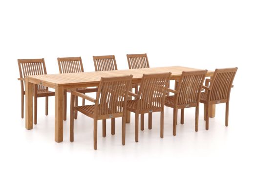 Sunyard Jakarta/Oxford 300cm dining tuinset 9-delig stapelbaar