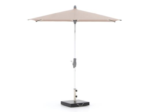 Glatz Alu-Twist parasol 240x240cm - Taupe (151) (incl. Shadowline voet 50 kg)