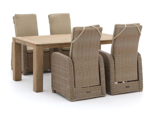 Intenso Umbria/ROUGH-X 180cm dining tuinset 5-delig verstelbaar