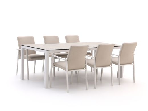 Il Tempo Cetona/La Fonte 220cm dining tuinset 7-delig stapelbaar