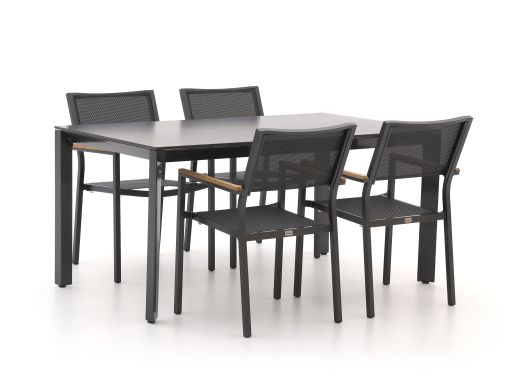 Bellagio Roma/Sestino 160cm dining tuinset 5-delig stapelbaar