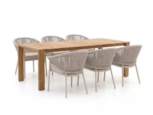 SUNS Santorini/Erice 240cm dining tuinset 7-delig