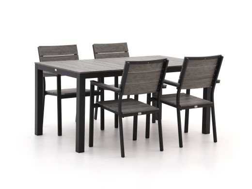 Bellagio Fidenza 160cm dining tuinset 5-delig stapelbaar