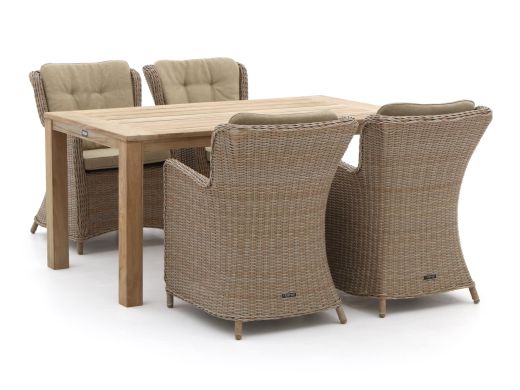 Intenso Milano/ROUGH-S 160cm dining tuinset 5-delig
