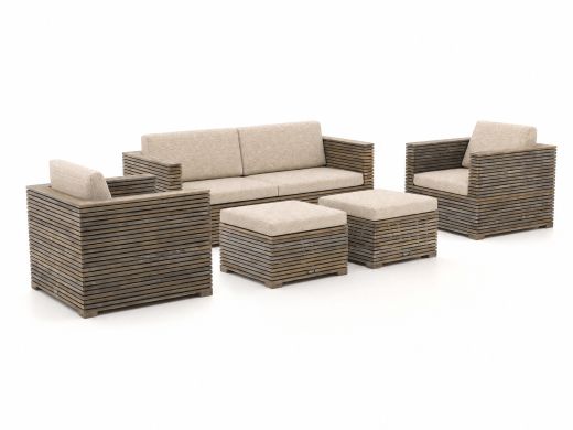 ROUGH-C stoel-bank loungeset 5-delig