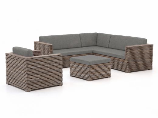 ROUGH-C hoek loungeset 5-delig 6-zits