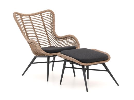 Intenso Rovello lounge tuinstoel met voetenbank