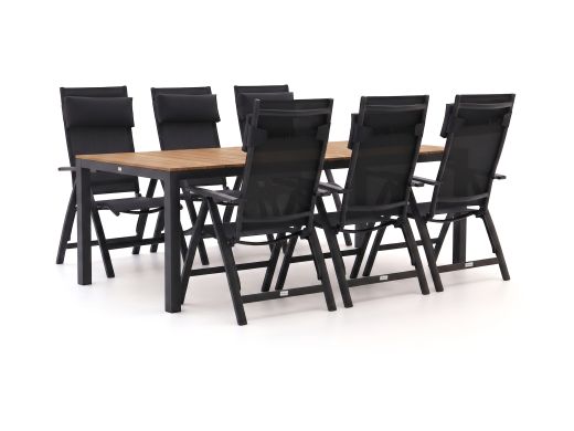 Bellagio Avenza/Fidenza 220cm dining tuinset 7-delig verstelbaar