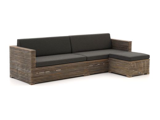ROUGH-C chaise longue loungeset 3-delig