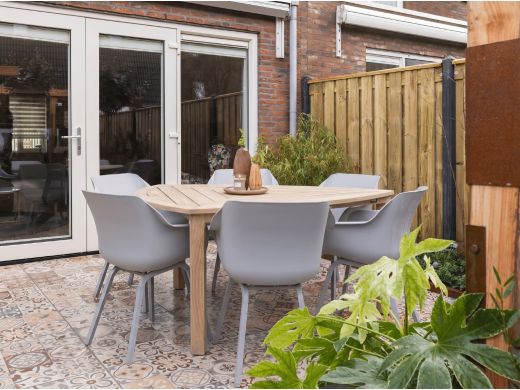 Hartman Sophie Element/Rough-S Triangular 170cm dining tuinset 7-delig