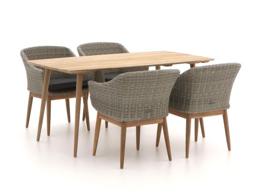 Intenso Bordano/ROUGH-K 160cm dining tuinset 5-delig
