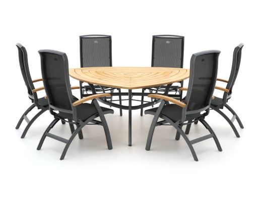 Hartman Da Vinci/Triangular 170cm dining tuinset 7-delig