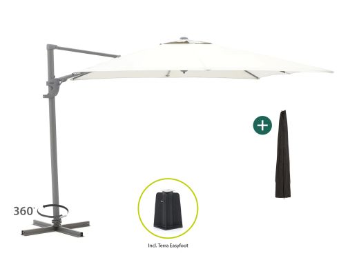 Shadowline Francisco zweefparasol 300x300cm