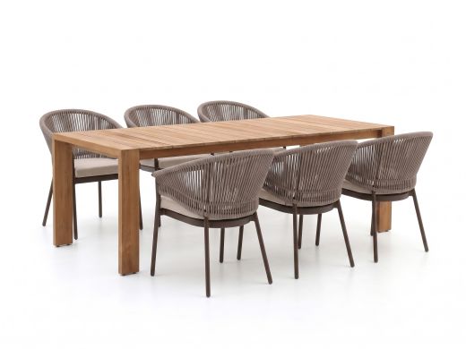 SUNS Santorini/Erice 240cm dining tuinset 7-delig