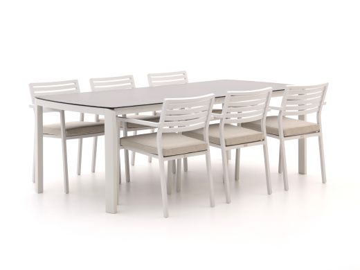 Bellagio Rumo/Ciane 220cm dining tuinset 7-delig stapelbaar