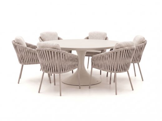 SUNS Nappa/Nova ø170cm dining tuinset 7-delig