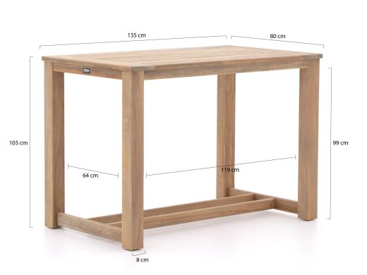 ROUGH-X bartafel 135x80x105cm