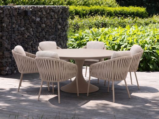 SUNS Nappa/Nova ø170cm dining tuinset 7-delig