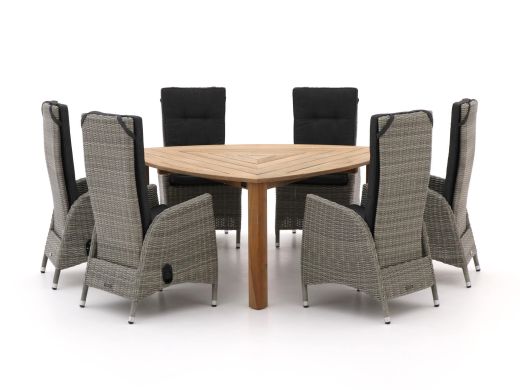 Intenso Fabrizi/ROUGH-S 170cm dining tuinset 7-delig verstelbaar