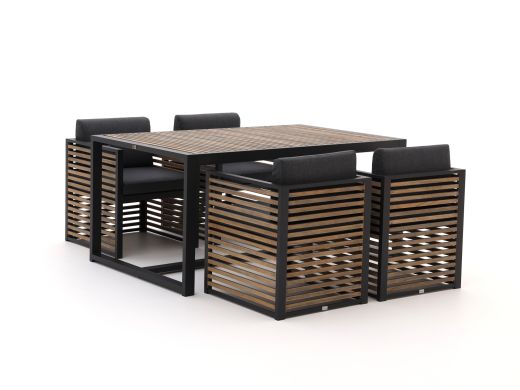 Bellagio Cadora 160cm dining tuinset 5-delig
