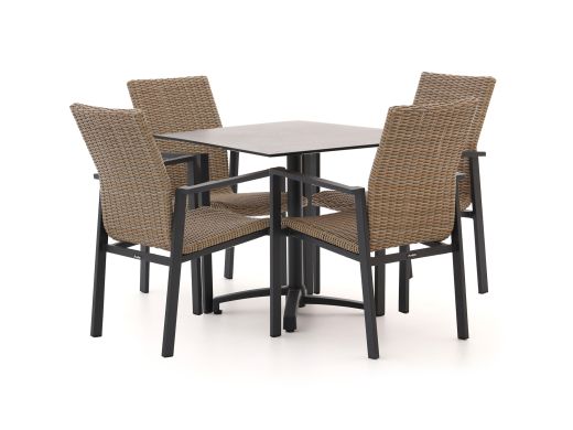 Manifesto Villongo/Canzo 80cm dining tuinset 5-delig stapelbaar inklapbaar