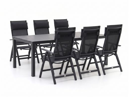 Bellagio Avenza/Menzano 220cm dining tuinset 7-delig verstelbaar