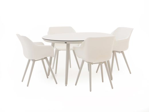 Hartman Sophie Studio ø128cm dining tuinset 5-delig