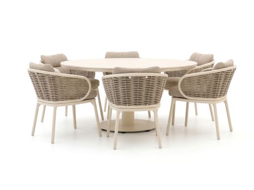 Apple Bee Pine Key/Melville ø 160cm dining tuinset 7-delig