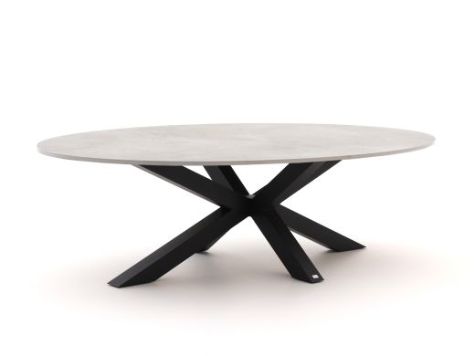 Bellagio Induno Ellips low dining tuintafel 240x120cm