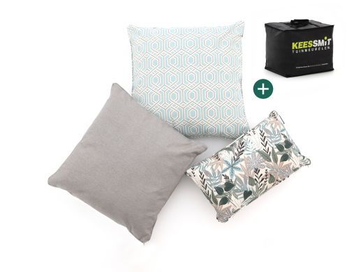 Sierkussen set Modern Graphic Grey