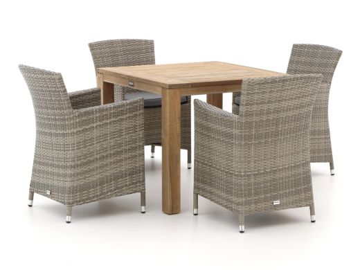 Forza Barga/ROUGH-S 90cm dining tuinset 5-delig