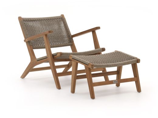 Bellagio Elcito lounge tuinstoel met voetenbank