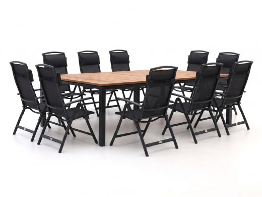 Forza Capri/Linosa 240x160cm dining tuinset 11-delig verstelbaar