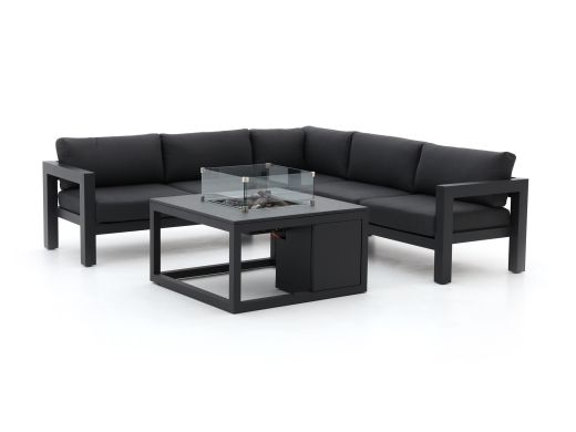 Bellagio Campazzo/Cosi 100cm hoek loungeset met vuurtafel 4-delig