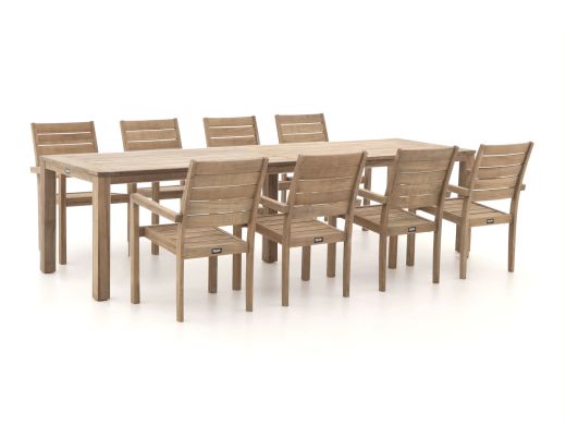 ROUGH-S 300cm dining tuinset 9-delig stapelbaar