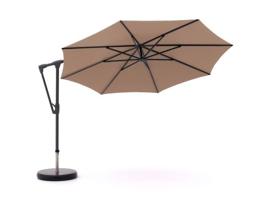 Glatz Sunwing Casa zweefparasol ø 300cm - Taupe (151) (incl. Shadowline voet 90 kg) (incl.hoes)