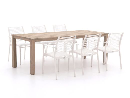 Apple Bee Hawaii/ROUGH-S 220cm dining tuinset 7-delig stapelbaar