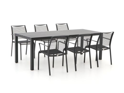 Apple Bee Hawaii/Menzano 220cm dining tuinset 7-delig stapelbaar