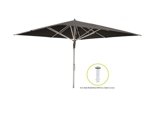 Glatz Fortello LED parasol 400x400cm
