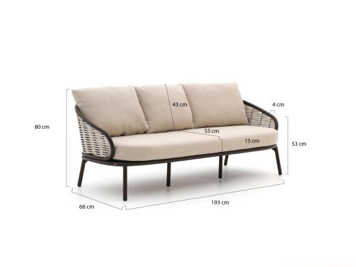 Apple Bee Pine Key lounge tuinbank 3-zits 208cm