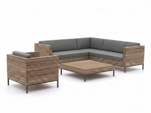 ROUGH-D hoek loungeset 5-delig 6-zits