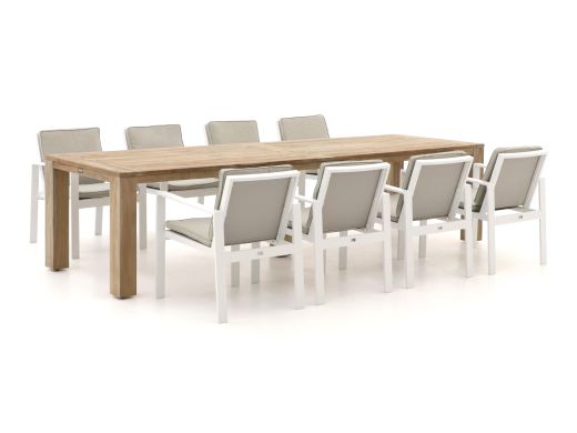 Bellagio Vezzano/ROUGH-X 320cm dining tuinset 9-delig