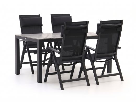 Bellagio Avenza/Fidenza 160cm dining tuinset 5-delig verstelbaar