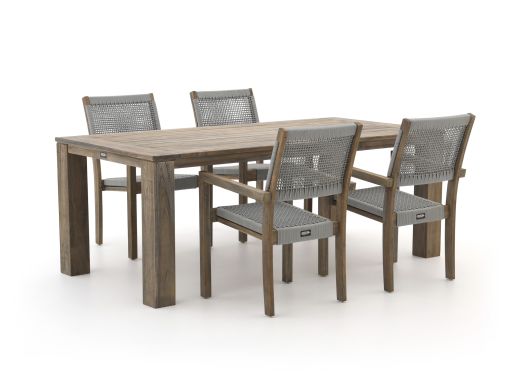 ROUGH-Batang Rope/ROUGH-X 200cm dining tuinset 5-delig stapelbaar