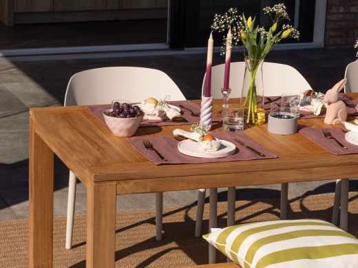 Madison Sierkussen 60x60cm - Stripes Green Natural Outdoor Finishing