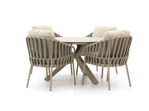 Tierra Outdoor Nuri/Orbital ø 120cm dining tuinset 5-delig