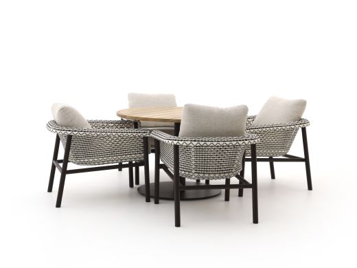 Zavelli Cuore ø 120cm dining tuinset 5-delig